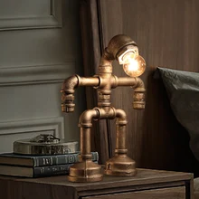 Лампа Лофт старинное украшение водопровод Настольная лампа лампы с уникальным стилем