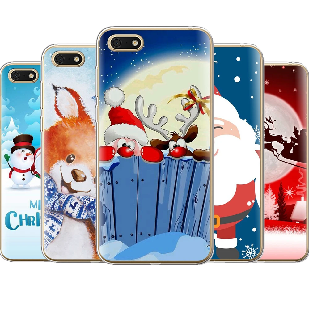 

Merry Christmas TPU Case For Huawei Y6 Prime 2018 Honor 7A Pro Silicone Case Cover For Honor 10 9 8 Lite Honor 7A Phone Cases