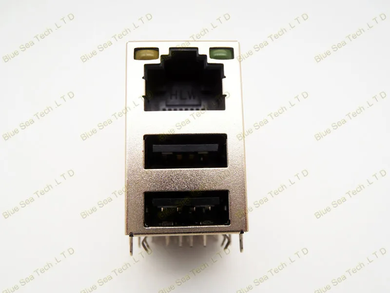 Купить 100 шт. разъем RJ45 сетевой сокет + двойной порт USB разъем 3 в ...
