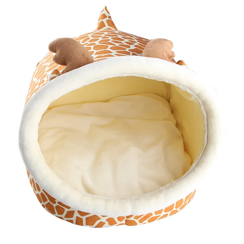 orange HEYPET кошка кровать пещера домик для питомца мягкий длинный плюшевый коврик для кошки кровать для собаки коврик для кошки зимний теплый спальный коврик для щенка - Цвет: orange