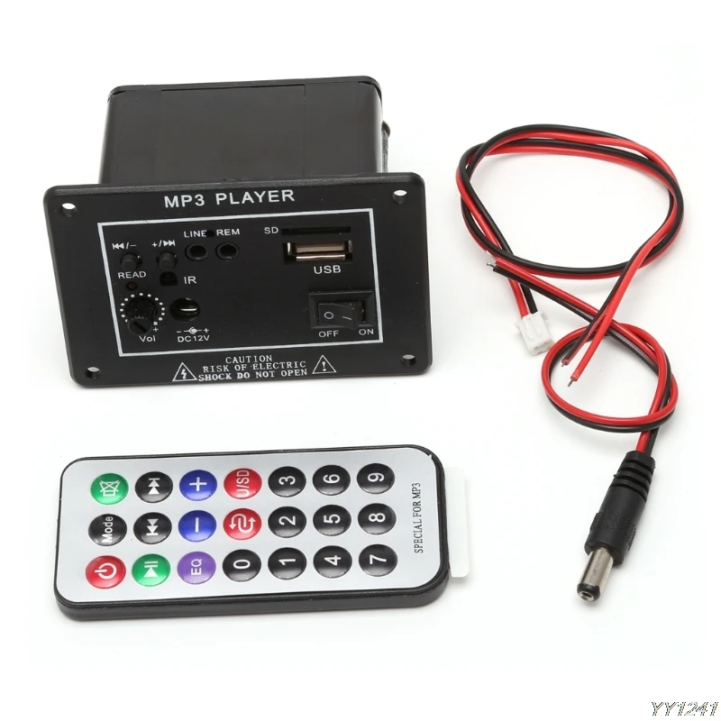 

20W High Power DC 12V Bluetooth Car Subwoofer Hi-Fi Amplifier Board TF USB+Remote Bluetooth 2.1+EDR Audio input interface
