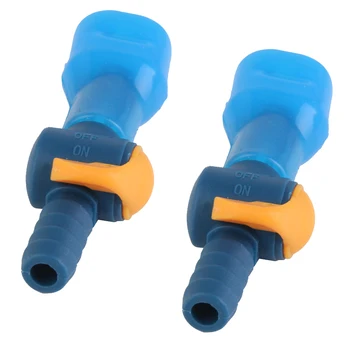 

2 Pcs Blue Water Bag Hydration Pack Straight Mouth Suction Piping Nozzle Bite Valve Fits 7.5-8.5mm Diameter Pipe