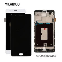 TFT/AMOLED For Oneplus 3 LCD A3010 A3003 A3000 LCD Display Touch Screen Digitizer For Oneplus 3T LCD Assembly Replacement