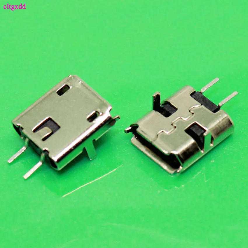 Cltgxdd 10 шт./50 шт. M010 разъем Micro USB 2 фута DIP 2Pin Зарядка телефона Разъем 0 Женский мини