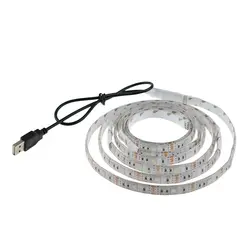 USB 5050 RGB светодиодные полосы с мини-контроллер 30led/M 50 см 100 см 150 см Водонепроницаемый гибкие lightfor ТВ фон компьютер Q