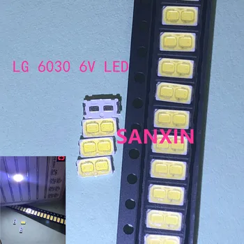 

For maintenanc 1000PCS/lote LG LED LCD TV backlight Article lamp SMD LEDs 6V 6030 Cold white light emitting diode