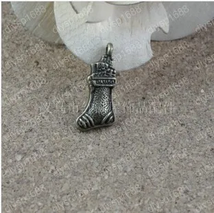 

200pcs/lot Zinc alloy bead Antique Bronze Plated 24*11MM Christmas boots Charms Pendants Fit Jewelry Making DIY JHA2992