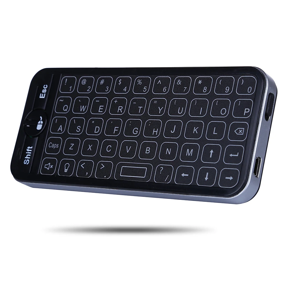 IPazzPort KP-810-16T мини 2.4g беспроводное устройство клавиатура с тачпадом Подсветка