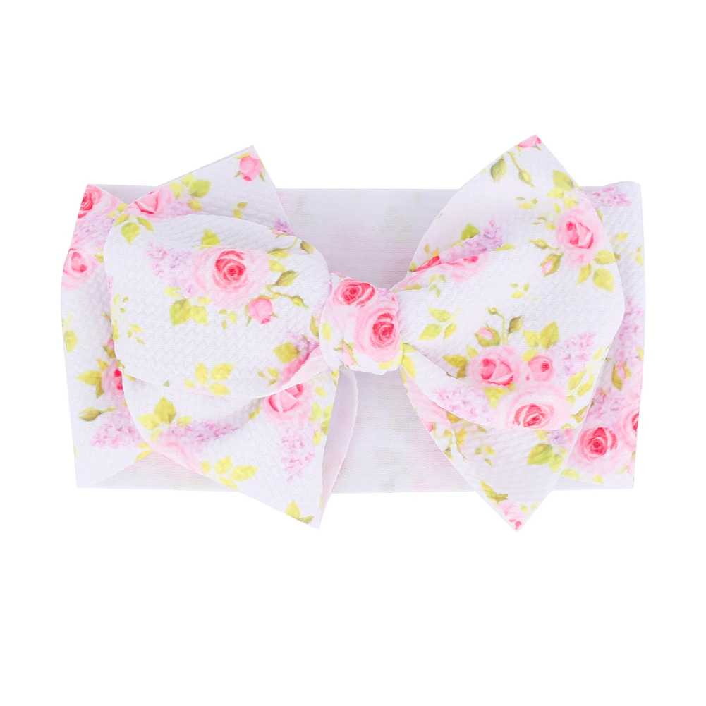 Brand Baby Girls Hair Band Flower Bow Headband Turban Knot Hair Accessories 0-4T