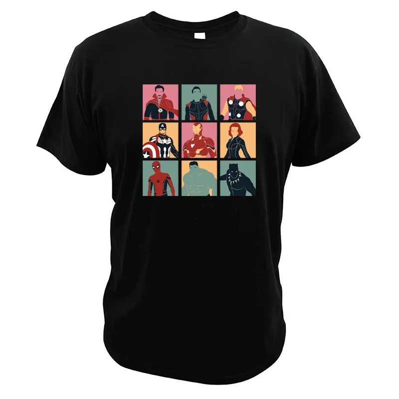 

Avengers T Shirt Marvel Superhero Iron Man Cotton Hisper Camiseta Captain America Digital Print T-shirt Hulk EU Size Tops Tee