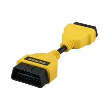 Cabo de extensão autool 14cm obd2, cabo para launch idiag/easydiag/pro/pro3/v/golo adaptador de conector obd/mdiag/elm327