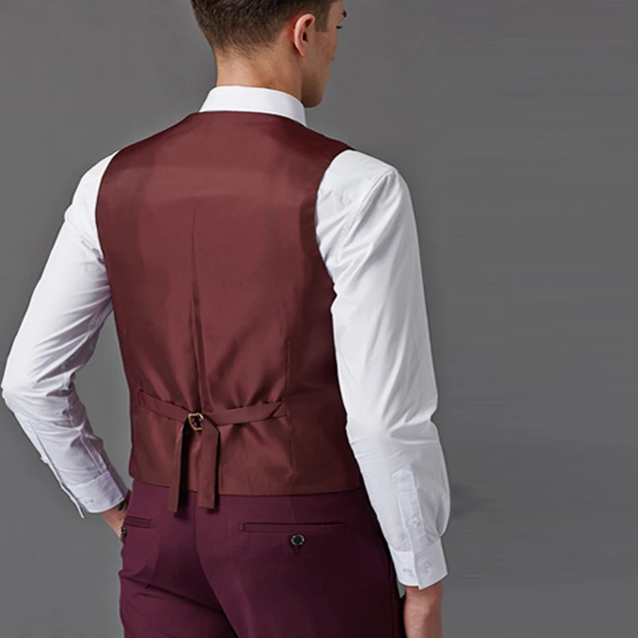 Gilet Homme Chaleco Hombre Модный свадебный жилет повседневные деловые жилеты приталенный однобортный жилет жениха блейзер мужской жилет