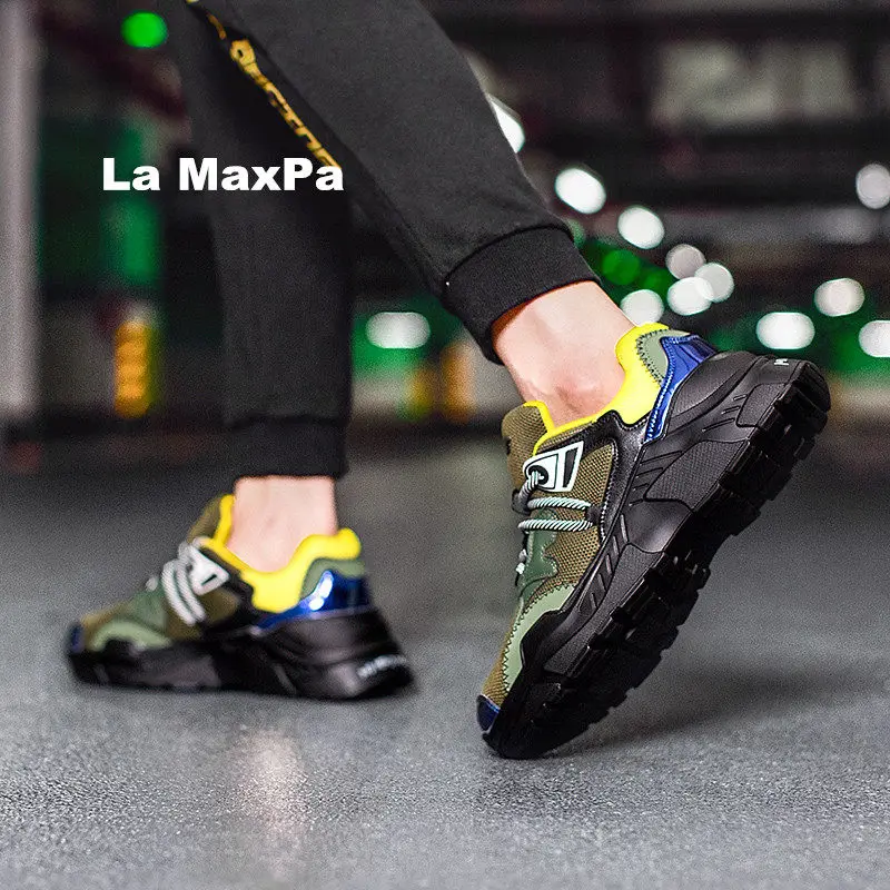 

Quality Sneakers Men mesh Sport shoes Men Designer Wedges running shoes men Rubber Vulcanized shoes trainers zapatillas hombre