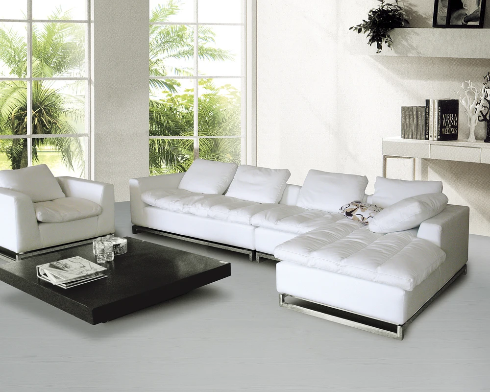 Armless Chairs Living Room Promotion-Shop For Promotional Armless High quality living room sofa in promotion genuine leather sofa corner sofa + arm chair + armless chair - Armless Chairs Living Room Promotion-Shop For Promotional Armless