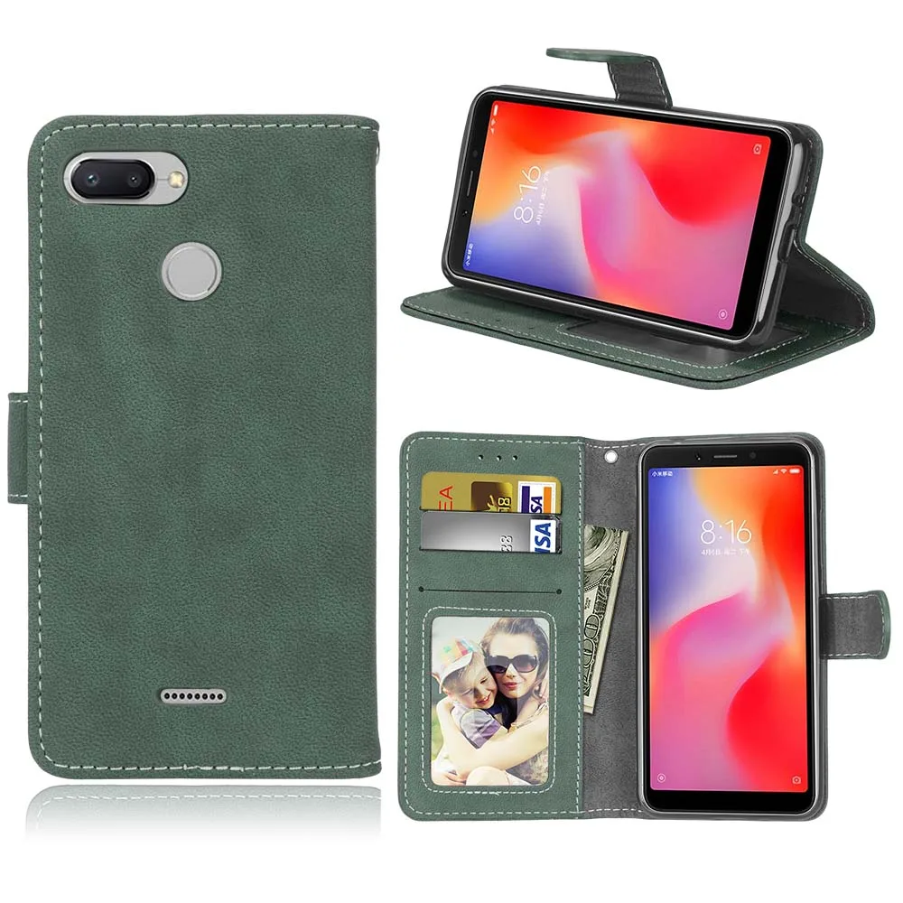 Green Чехол Xiaomi mi 8 mi 8 SE mi 8 Explorer Чехол кошелек чехол Xiaomi mi x 2S mi 6x mi A2 mi a2 Lite Red mi 6 6A 6Pro Note5 5 Pro S2 Y2 чехол - Цвет: Green
