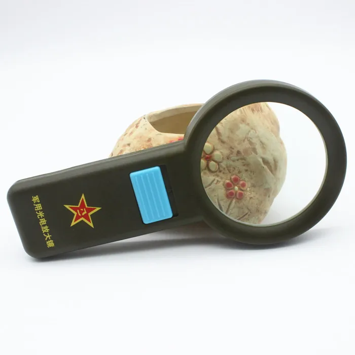 

5 Times Toy Gift Children Students Magnifier LED Reading Magnifying Glass Illuminated Household Handheld Office Loupe with Lamps