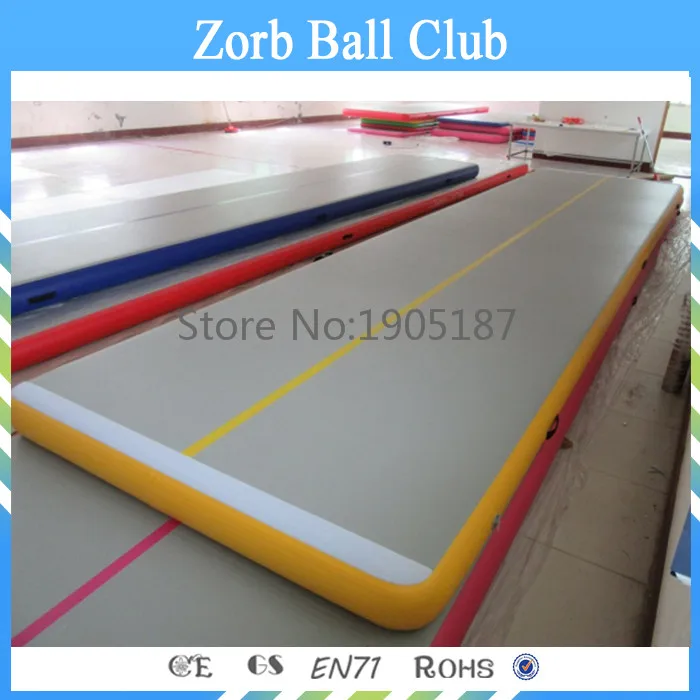 

Free Shipping 4x1x0.1m Height DWF Drop Stitched Inflatable Gym Mat Tumbling Inflatable airtrack