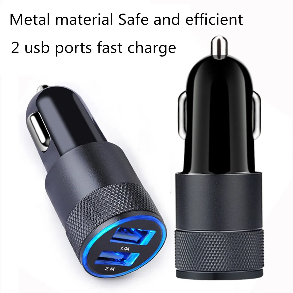 Autolader-Dual-USB-Autolader-uitgang-3-4A-Quick-Charger-Mobiele-telefoon-Auto-oplader-adapter-voor-iPhone