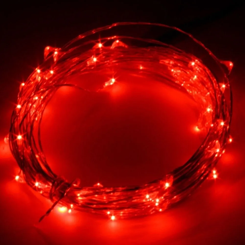 TSLEEN 5M 100 LEDs Silver Wire Starry Lights Shop/Park 