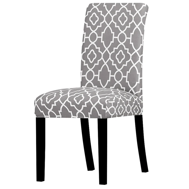 K380 Printed Chair Cover Washable Removable Big Elastic Seat Arm Covers Slipcovers Stretch For Banquet Hotel Office dining room - Цвет: K380