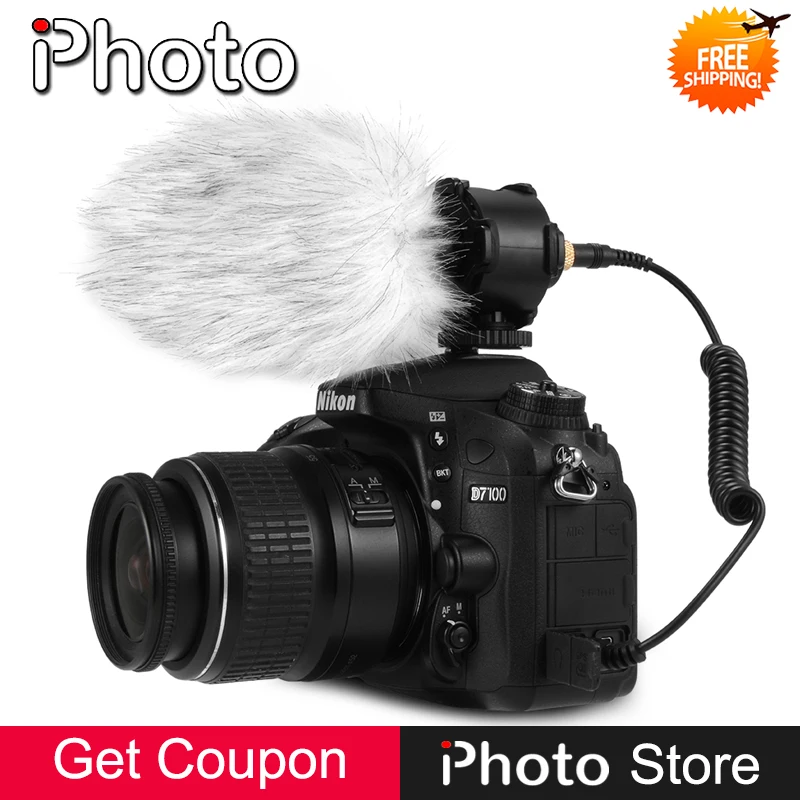 3.5mm X/Y Stereo Condenser Microphone for Canon Nikon Sony Pextax DSLR Camera DV Camcorder Audio Recorder Video Mic Accessories цена 3.5mm X/Y Stereo Condenser Microphone for Canon Nikon Sony Pextax DSLR Camera DV Camcorder Audio Recorder Video Mic Accessories цены онлайн