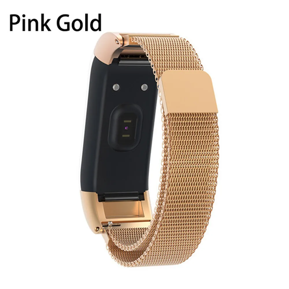 Pink Gold Магнитный металлический ремешок из нержавеющей стали для Huami Amazfit Cor Замена браслета часы ремешок для xiaomi Huami Amazfit Cor 1 - Цвет: Pink Gold