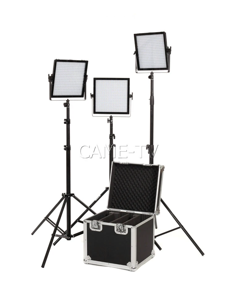 CAME-TV 3 Pcs Lights Kit DOF HVR-C600S LED Video Panel Light for DSLR DV Camcorder | Электроника