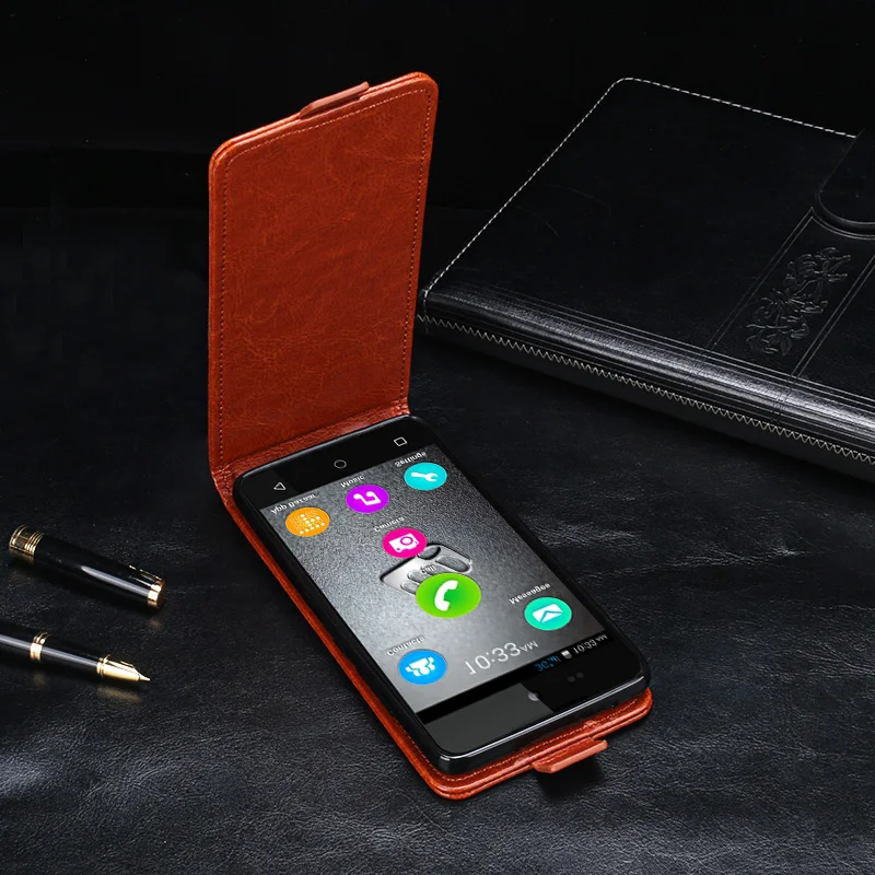 IDEWEI for Micromax D303 Case 4 Colors High Quality Up Down Flip