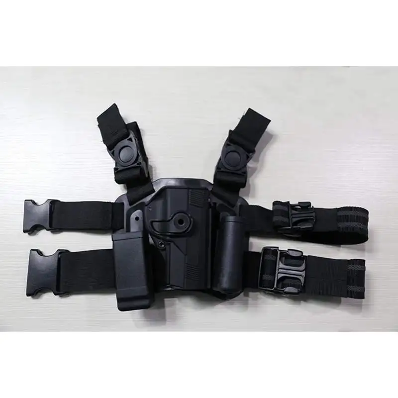 

PX4 Gun Case Tactical Airsoft Drop Leg Right Handed Pistol Gun Holster Set ( Panel +Holster + Mag Flashlight Pouch +Belt Loop )
