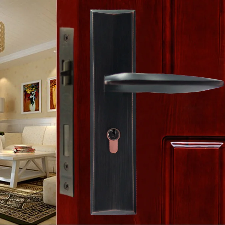 

2018 Real Fechadura Digital Cadeado Wholesale Zinc Alloy Door Lock Household Interior The Locks Bedroom Mute Suit European Room