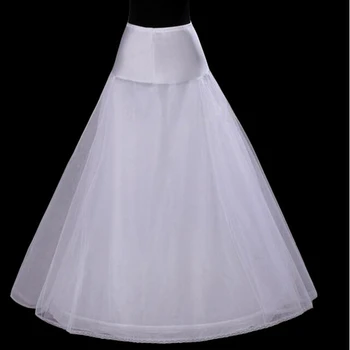 

Free shipping petticoats New white 1-Hoop A-line wedding dress bride underskirt crinoline wedding accessories