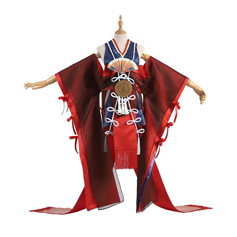 Game Onmyoji SSR Shiranui Awakening Cosplay Costome Women Anime Kimono Uniform Halloween Dress |