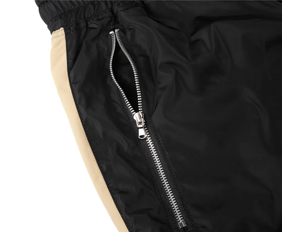 Wycbk Высокое качество молнии лодыжки спортивные брюки мужские мода Городской комбинезон джоггеры брюки мужские хип хоп полосы пот брюки