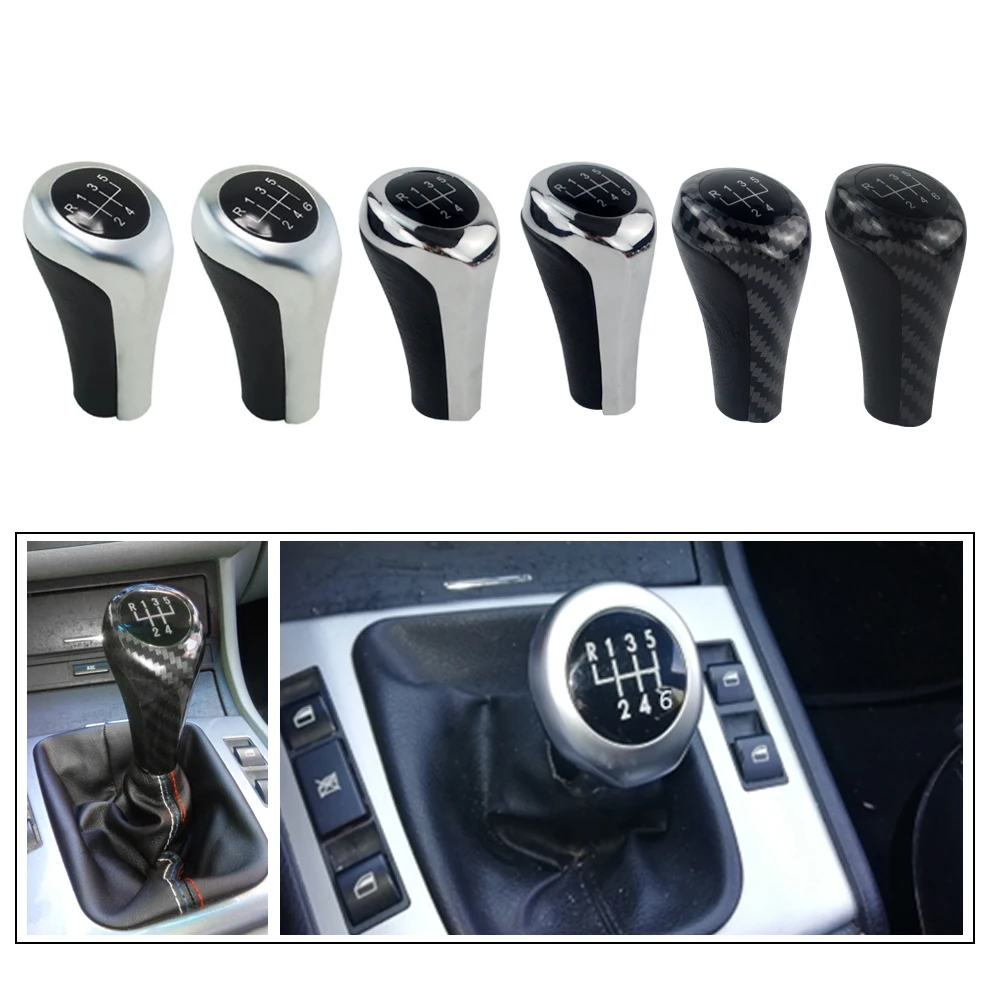 Auto 6 Speed Manual Gear Shift Knob fit for BMW E46 E53 E60 E61 E63 E65