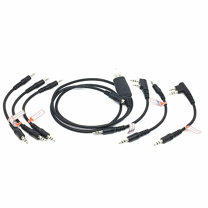 Многофункциональная USB линия записи шесть в одном для kenwood motorola ICOM V8 HYT TC500 walkie