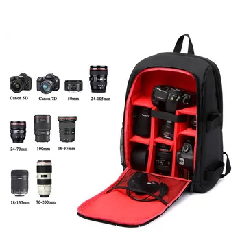 

DSLR Backpack Camera Video Bag w/ Rain Cover SLR Tripod for Nikon D3400 D3300 Df Z7 Z6 1 J5 V3 1 J4 AW1 D850 D810 D500 D5200