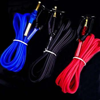 

Tattoo Clip Cord Aluminium Alloy Silicone Gel 1.7m Wire Cable for Tattoo Machine Gun Power Supply Durable Professional