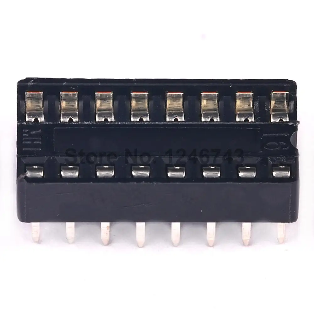 

50PCS IC Integrated Circuit 16 Pin DIP IC Sockets