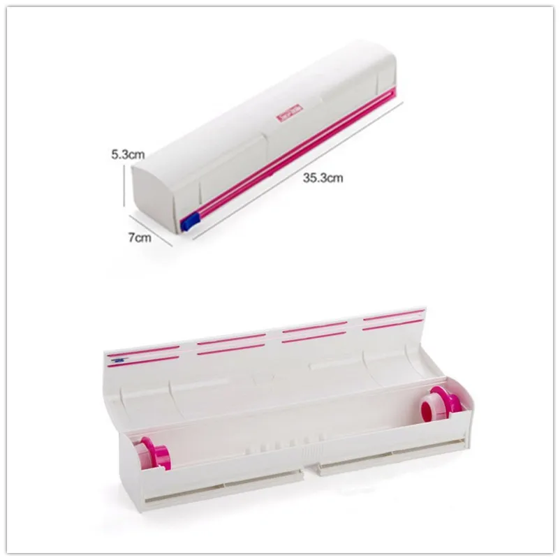 20cm30cm Cling Film Knife Sliding Blade Food Grade ABS Kitchen Tool Foil And Cling Film Wrap Dispenser Cutter For Food Film (4)