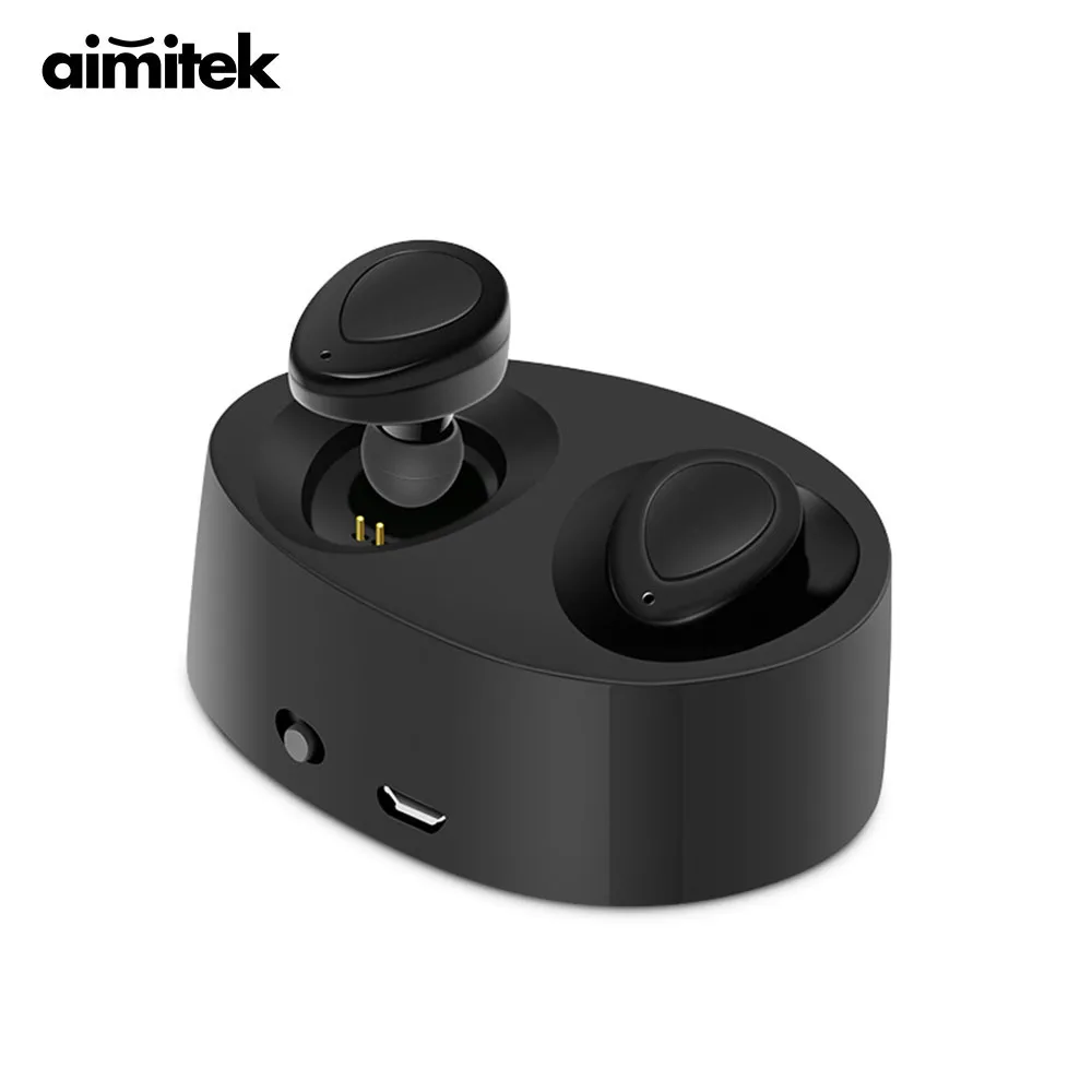 TWS стереонаушники Aimitek K2 с поддержкой Bluetooth и микрофоном|bluetooth earphone|wireless earbudsmusic