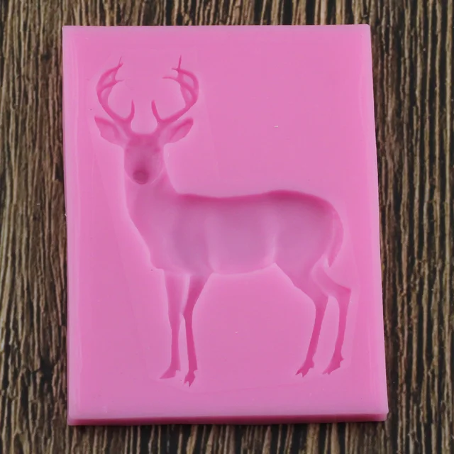 Diy Karácsonyi Szarvas Szilikon Formák Torta Díszítő Szerszámok Gyanta Agyag Fondant Sütés Cukorkás Csokoládé Gumpaste Penész - Image 4