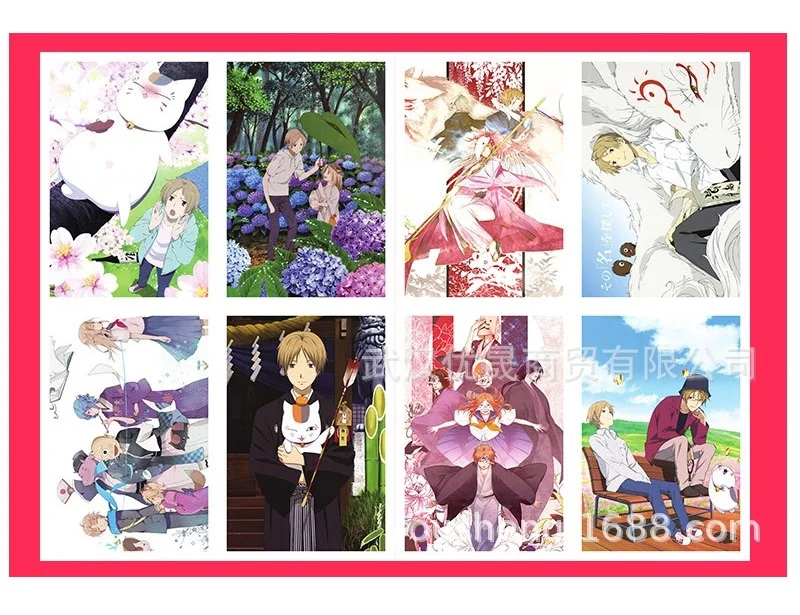 Новинка 88 шт./компл. аниме Natsume Yuujinchou открытка большого размера/открытка/веер