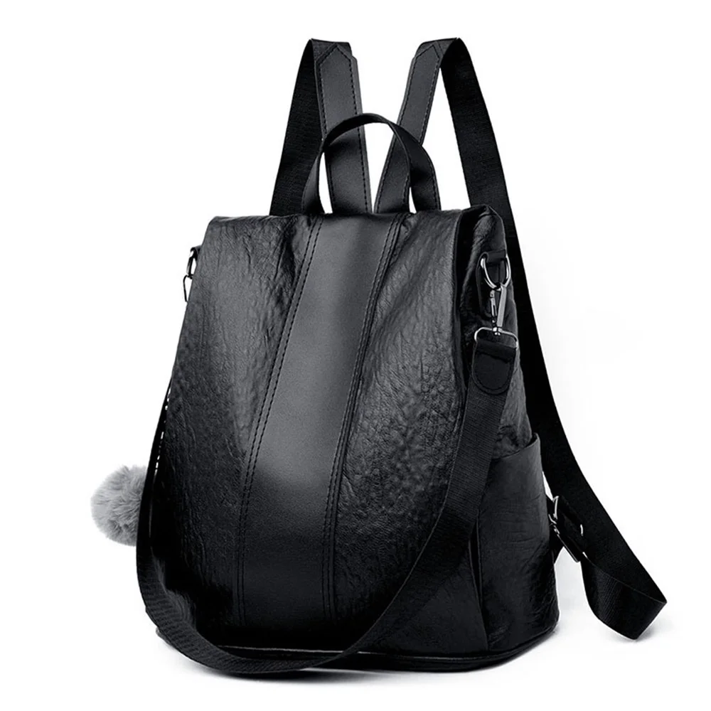 

Fashion PU Leather Backpack Women Leisure Back Pack Ladies Knapsack Casual Travel Bags For School Teenage Girls Backpacks