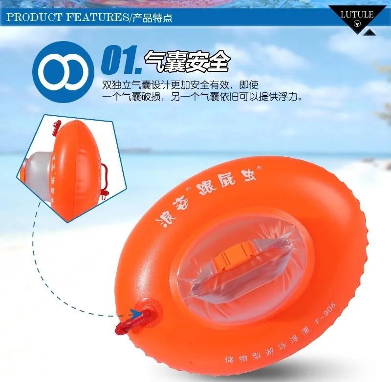 Утолщение авиационный газовый сопло двойной воздушный шар плавающие поплавки оборудование для бассейна, погружаемый в воду спасательные шары надувные мешки