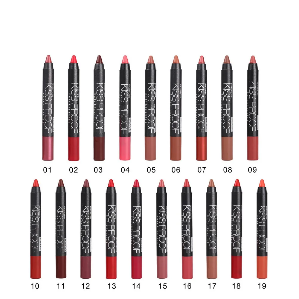 

Menow Makeup Waterproof Lipstick Pencil Cosmetic Matte Long Lasting Powdery Matte Soft Lipstick Pen