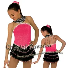 Платья для катания на коньках, женские платья из спандекса, изящное Новое Брендовое соревнование в катании на коньках, платье DR2638