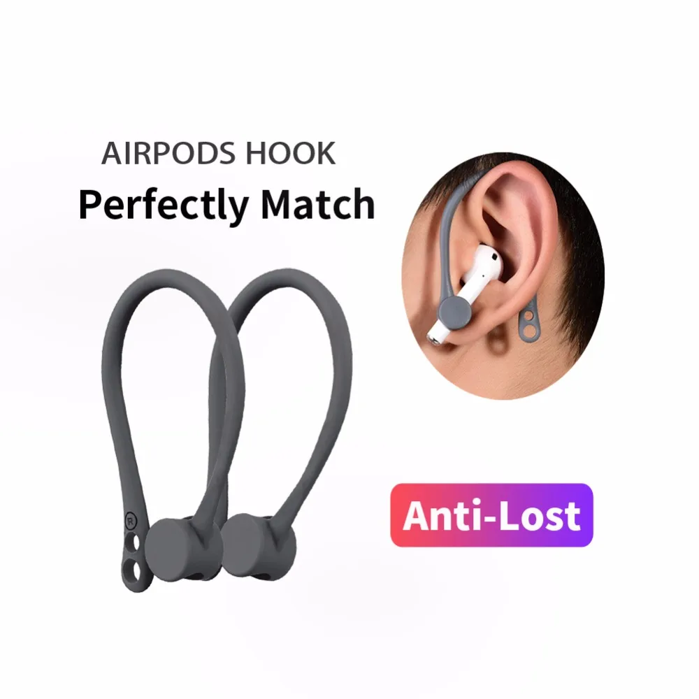 Защитный держатель для Apple Airpods Hook безопасная фиксация беспроводных наушников Силиконовый Чехол air pods аксессуар Спорт анти-потеря Заушник