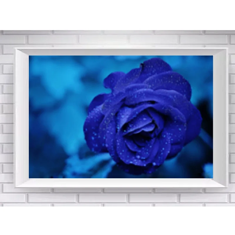 

DIY 5D Diamond Painting Bedroom Room Embroidered Diamond Cross Stitch Full Diamond Embroidery Blue demon Pictures Mosaic Home