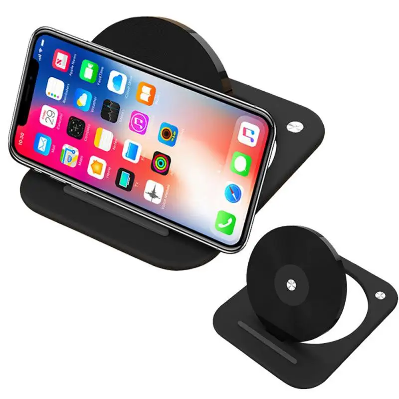 

Foldable Wireless Charger Bracket 10W Wireless Fast charging Dock Pad For iPhone X/8 For Samsung/Xiaomi Smart phones