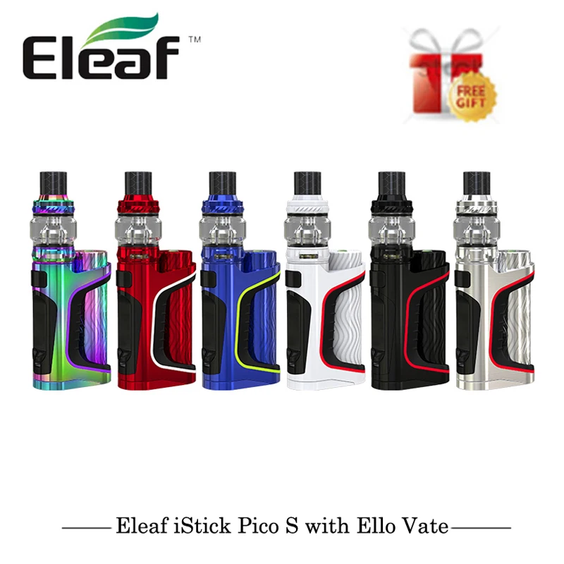 Оригинальный Eleaf iStick Pico S 21700 комплект с 6 мл атомайзером ELLO VATE HW-M HW-N катушка